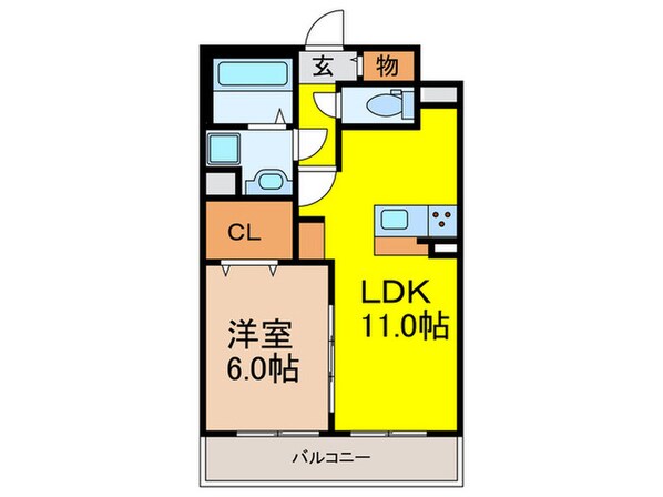 クレアージュの物件間取画像